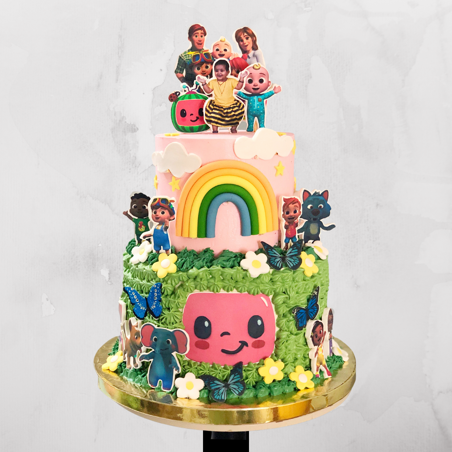 Cocomelon Jungle Friends Cake